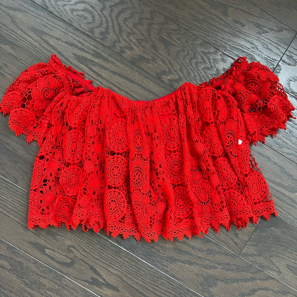 Tularosa Crochet Crop Top